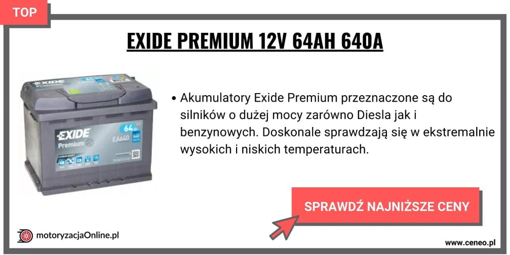 Exide Premium 12V 64Ah 640A
